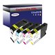 Lot de 4 cartouches compatibles pour Canon PGI2500XL (9266B001)  (1Bk/1C/1M/1Y) - T3AZUR