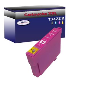 Cartouche Compatible pour Epson 502XL (C13T02W34010/C13T02V34010) Magenta - T3AZUR