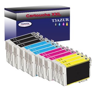 Lot de 12 Cartouches Compatibles pour Epson T1814 / T1804 (18XL) - T3AZUR