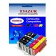Lot de 5 Cartouches Compatibles pour Canon Pixma TS6051, TS6052, TS8050, TS8051 (1Bk/1PBk/1C/1M/1Y) - T3AZUR