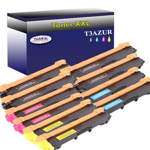 T3AZUR - Lot de 10 Toners compatibles Brother TN-241/ TN-245 