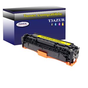 T3AZUR - Toner générique Canon CRG-718 / CRG 718 / HP 304A  Yellow