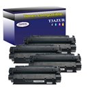 T3AZUR - Lot de 4 Toner Laser compatible Canon EP25 / HP C7115X 