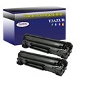 T3AZUR - Lot de 2 Toner générique HP CE285A / Canon CRG-725