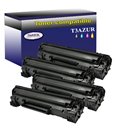 T3AZUR - Lot de 4 Toner générique HP CE285A / Canon CRG-725