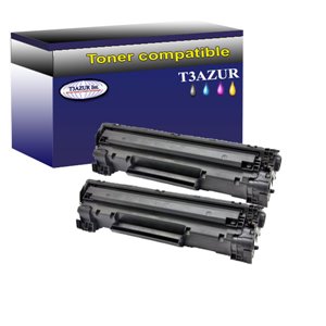 T3AZUR  - Lot de 2 Toner compatible HP 78A / Canon 728