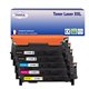 T3AZUR - Lot de 5 Toner génériques Samsung CLT-K404S, CLT-C404S, CLT-M404S, CLT-Y404S