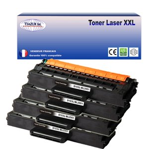 T3AZUR﻿ - Lot de 4 Toners génériques  Samsung ML2950/ SCX4728 (MLT-D103L/MLT-D103S)