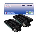 T3AZUR - Lot de 2 Toners compatibles avec HP CF237X (37X) Noir 
