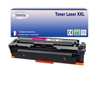 T3AZUR - Toner/Laser générique HP CF413X / HP 413X Magenta (Haute Capacité)