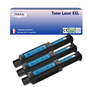 T3AZUR - Lot de 3 Toners génériques HP W1103A (103A) Noir - 2 500p