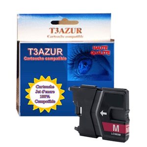T3AZUR- Cartouche compatible pour Brother  LC985 Magenta