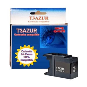 T3AZUR- Cartouche compatible pour Brother LC1280 XL Noire