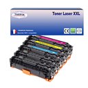 Lot de 4 Toner/Laser générique HP CC530/1/2/3A 