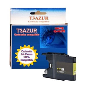 T3AZUR-  Cartouche compatible pour Brother LC1280 XL Yellow