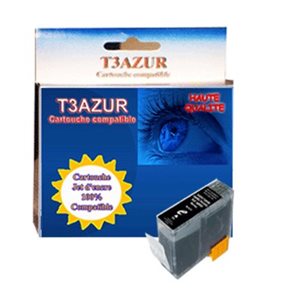 T3AZUR - Cartouche compatible pour Canon  BCI3bk Noire 