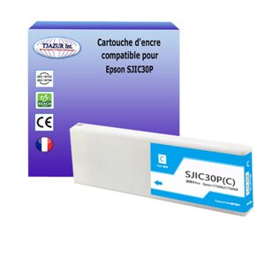 Cartouche compatible Epson SJIC30P (C33S020640/SJIC30P(C)) - Cyan - 294,3 ml