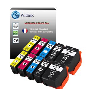 12 Cartouches d'encre Compatible Epson 202 XL Encre pour Epson Expression Premium XP-6000 XP6005 (4BK+2Pbk+2C+2M+2Y)