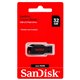 Mémoire Sandisk Cruzer Blade USB 2.0 32 Go - Ultra Compact - Couleur Noir / Rouge