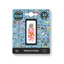 TechOneTech Clé USB Tech Heart Eyes  Mémoire USB 2.0 32 Go 
