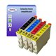  Lot de 4 Cartouche d'encre compatible T0611 - T0614 Pour imprimante EPSON Stylus D68 / D 68
