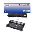 T3AZUR -  Toner+Tambour Laser Brother compatible TN 2005+ DR 2005
