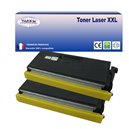 T3AZUR - Lot de 2 Toners Laser génériques Brother TN3060/TN6600/TN7600 - 6 000 pages