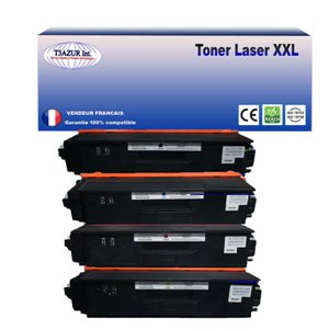 T3AZUR - Lot de 4 Toner Laser Brother compatible TN-320 / 325