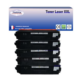 T3AZUR - Lot de 5 Toner Laser Brother compatible TN-320 / 325