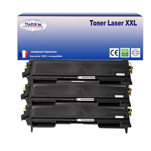 T3AZUR - Lot de 3 Toner compatible Brother TN2000