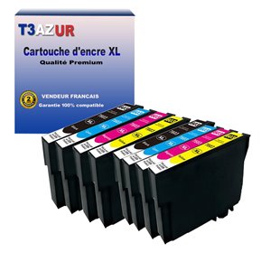 T3AZUR - Lot de 8 Cartouches compatibles Epson T603XL - 350 pages