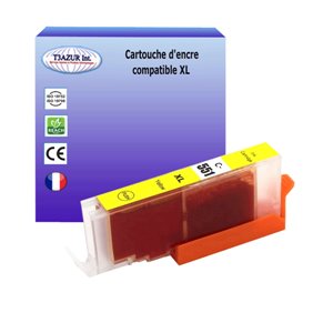 T3AZUR- Cartouche Compatible pour Canon CLI-551 XL Yellow (avec puce)