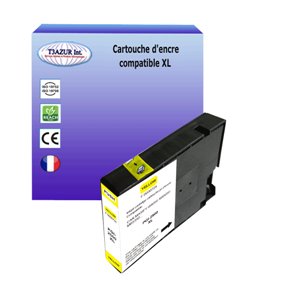 T3AZUR -  Cartouche compatible pour CANON  PGI-2500 Yellow (avec puce)