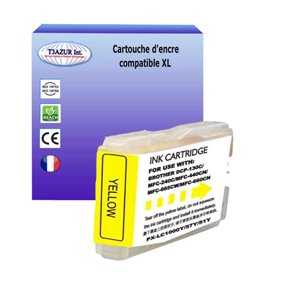 T3AZUR- Cartouche compatible Brother LC1000 / LC970 XL Yellow
