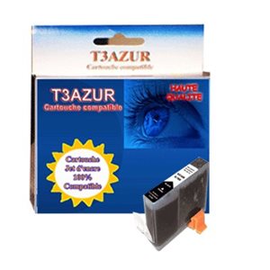 T3AZUR - Cartouche compatible pour Canon  BCI-3/6E  Photo Noire 