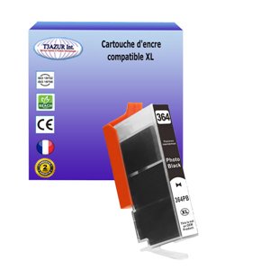 T3AZUR - Cartouche compatible pour HP 364XL ( CB321EE ) - Noire