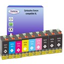 Lot de 9 Cartouches compatibles pour Epson T1571-T1579 XL 