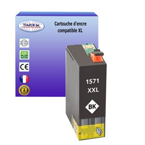 T1571XL - Cartouche compatible pour Epson T1571 XL Photo Noire  