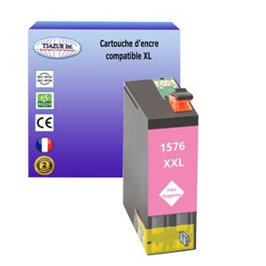 T1576XL - Cartouche compatible pour Epson T1576 XL Photo Magenta 