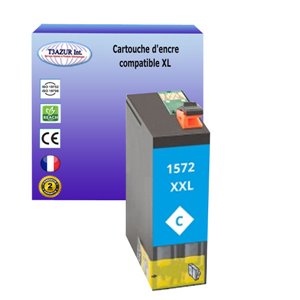 Cartouche compatible avec Epson R3000 remplace EEpson T1572 XL Cyan 