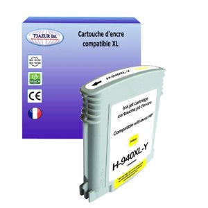 T3AZUR -Cartouche compatible pour HP 940XL ( C4909AE ) - Yellow