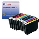 T3AZUR - Lot de 10 Cartouches compatibles Epson T603XL - 350 pages