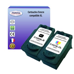 2x Cartouches Compatibles Canon PG540/CL541 XL (avec puce)