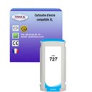 T3AZUR -Cartouche compatible HP n°727 (B3P19A) Cyan