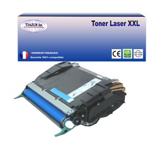  Toner compatible avec Lexmark C522/ C524/ C532/ C534 (C5220CS) Cyan - 3 000 p