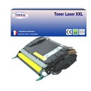  Toner compatible avec Lexmark C522/ C524/ C532/ C534 (C5220YS) Jaune - 3 000 p