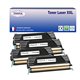 Lot de 4 Toners compatibles avec Lexmark C734/ C736/ X738 (Noir+Couleur)