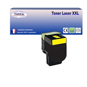 Toner compatible Lexmark CS317/ CX317/ CS417/ CX417 (71B20Y0) Jaune - 2 300 pages