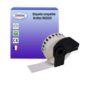 Rouleau de papier continu DK22210 ,Brother compatible ,29 mm de large