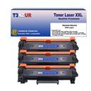 T3AZUR - Lot de 3 Toners compatibles Brother TN2420